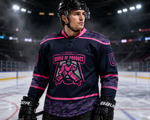 Maillots de hockey sur glace personnalisés 100% polyester à séchage rapide Fabricant et fournisseur de maillots de sport personnalisés Maillots de hockey d'équipe personnalisés - Product Image 6