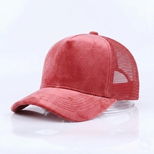 Premium Red Mesh Trucker Hat 6-Panel Adjustable <b>Snapback</b> Casual <b>Cap</b> Breathable Unisex Adult Spring Summer Fashion - Product Image 6