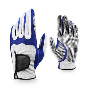 Lightweight Mesh Golf <b>Gloves</b> Breathable Pull On Golf <b>Gloves</b> Blue White Training <b>Grip</b> Unisex OEM ODM Manufacturer - Product Image 3