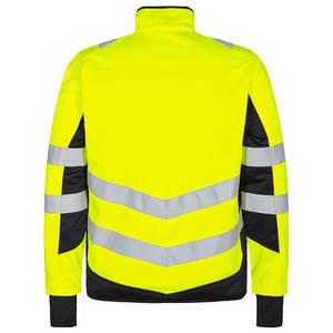 Orange Colored Reflective Softshell <b>Waterproof</b> Safety Jackets Hi Visibility Traffic Security Construction <b>Work</b> wear Jackets - Product Image 2