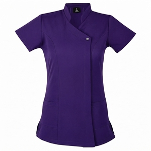 High Quality Customize Logo Ladies <b>Beauty</b> SPA Salon Uniform Housekeeping Uniform Tops Fashion <b>Tunic</b> Clothing Beautician Uniform - Product Image 2
