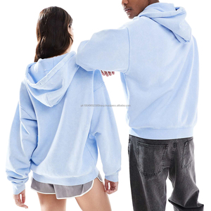 Sudaderas con cremallera personalizadas de alta calidad Algodón 300 Gsm Sudaderas con cremallera completa de gran tamaño Unisex Diseño personalizado Sudaderas con cremallera Fabricante - Product Image 3