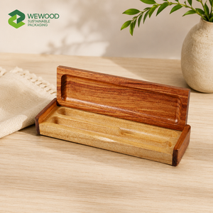 Caja de Madera de Lujo para Bolígrafos con Logotipo Personalizado, Estuche de Regalo para Bolígrafos de Madera Sólida, Fabricante OEM ODM - Product Image 1