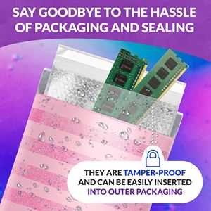 Confezione da 350 Buste Autosigillanti in Polietilene Trasparente 8 X 11,5 Pollici, Leggere con Imbottitura per Spedizioni e Imballaggi - Product Image 5