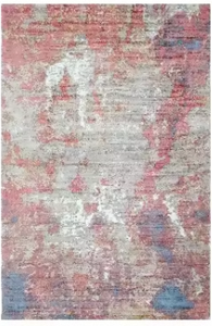 Tapis en Tencel Imprimé à la Main de Qualité Supérieure, Tapis Décoratif Élégant pour Chambre à Coucher, Couloir, Salle à Manger et Salon - Product Image 2