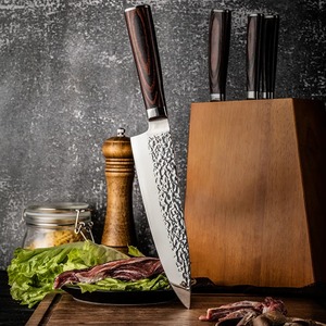 Cuchillo de Chef Ambidiestro Forjado a Mano, Ecológico, Extra Afilado, de Acero Inoxidable Industrial, con Mango de Madera Estilo Vikingo, 8-9.9 Pulgadas - Product Image 5