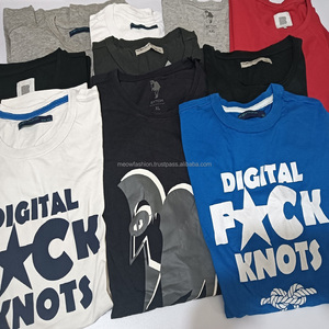 T-shirt en coton imprimé pour homme, en stock, designs variés de haute qualité, toutes saisons, surplus de marque du Bangladesh, vente en gros - Product Image 6