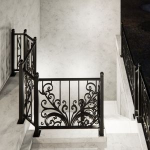 Elegant Wrought Iron & Stainless Steel Villa Balcony Railing Custom Size Modern Design Rust Resistant Strong Structure Finish - Product Image 2