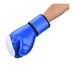 Gants de boxe MMA professionnels en cuir pour entraînement sur sac de frappe, kickboxing, sparring, avec sangle de poignet réglable et fermeture auto-agrippante, pour enfants et hommes - Product Image 6
