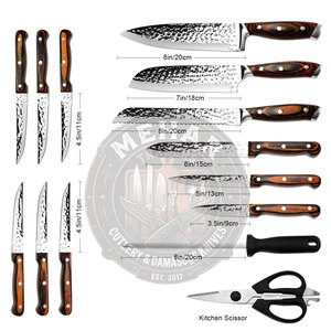 Latest Design Professional Damascus <b>Kitchen</b> <b>Knife</b> Set Top Selling Low Moq Damascus <b>Kitchen</b> <b>Knife</b> Set - Product Image 2