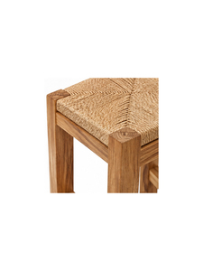 Tabouret de salle à manger en rotin moderne avec pieds en bois, design contemporain pour l'ameublement de la maison, stable et durable, utilisation en intérieur et en extérieur - Product Image 6
