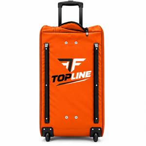 New Orange <b>Wheeled</b> Sports <b>Bag</b> Fabric <b>Travel</b> Duffle With Handle And Wheels Soft <b>Travel</b> <b>Bag</b> With Wheels Durable Multi Pocket - Product Image 1