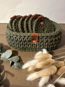 <b>Round</b> Linen Table <b>Mats</b> With Cat Silhouette Design Handmade Cute Bohemian Style Placemats Natural Weave - Product Image 4