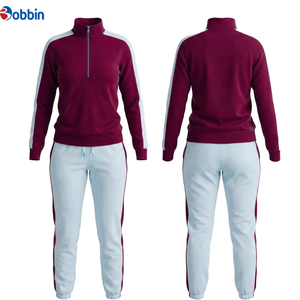 Conjuntos Deportivos Ecológicos Personalizados para Mujer, Diseño 2 en 1, Estilo Hip Hop, Top en Contraste, Jogger, Moda Casual de Invierno - Product Image 4