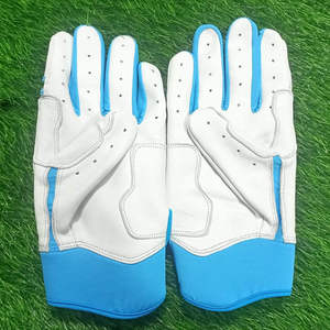 Gants de frappe de baseball professionnels NOVERA INDUSTRIES de qualité supérieure, couleur/taille/logo personnalisés - Cuir véritable avec fermeture auto-agrippante - Product Image 5