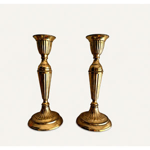 Luxury Vintage Brass Taper Candle Holder Set Antique Gold Metal <b>Candlestick</b> for Wedding Table Centerpiece Hotel Banquet - Product Image 5