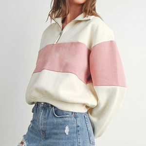 Sweat-shirt à capuche court surdimensionné avec logo personnalisé, dernier design, prix abordable pour femmes - Product Image 2