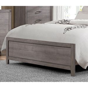 Letto matrimoniale imbottito in similpelle grigio brunastro con testiera dal design industriale, 1 pezzo, mobili per camera da letto - Product Image 4