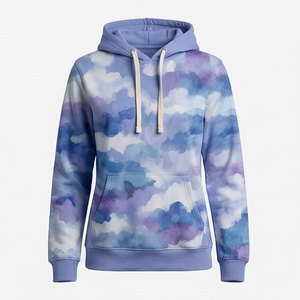Sweat-shirts à capuche personnalisés pour femmes, respirants, effet délavé, couleur pigmentée, style streetwear, vente en gros - Product Image 1
