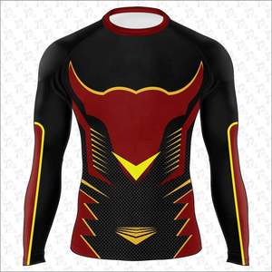 High Quality Custom Summer Rash Guard Pants Unisex 240gsm Compression Fabric Sublimation Print Custom Logo-Summer Clothing - Product Image 5