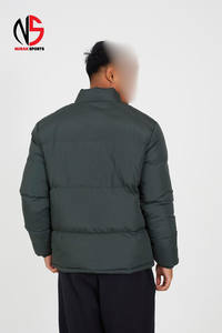 Chaqueta Acolchada con Cuello Tipo Campana de Alta Calidad, Resistente al Viento, Cálida para Invierno, Chaqueta de Burbujas para Hombre con Bolsillos - Product Image 2