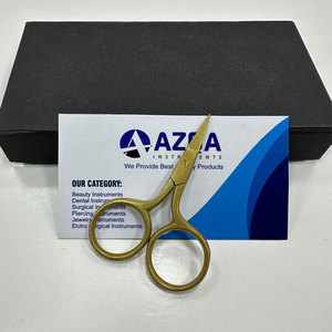 Stainless Steel Gold Color Mini Embroidery <b>Scissors</b> Fine Tip Thread Cutter for <b>Sewing</b> Craft Needlework Detail Work - Product Image 3