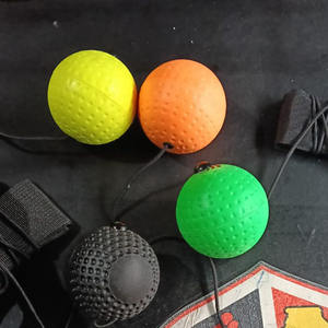 Custom Logo Adjustable Microfiber & Silicone <b>Headband</b> Professional <b>Boxing</b> Reflex <b>Ball</b> Speed Reaction Training Set Universal Fit - Product Image 3