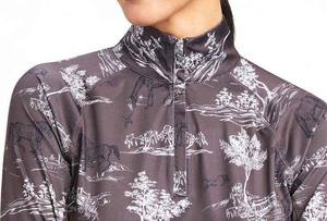 Polo d'équitation pour femmes, respirant, extensible dans quatre directions, en spandex/polyester, avec logo personnalisé, couleur au choix - Product Image 3