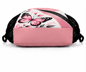 Bolsa de nailon impermeable con cordón, mochila ligera para gimnasio, deportes, viajes, escuela, eventos, bolsa de almacenamiento para regalos, entrenamiento - Product Image 3