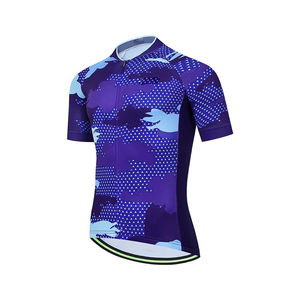 Maillot de Ciclismo de Manga Corta de Secado Rápido con Estampado, Ropa de Ciclismo para Hombre y Mujer, Conjunto de Maillot de Ciclismo de Verano - Product Image 1