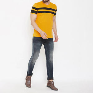 T-shirt de sport pour homme en polyester/coton, nouvelle collection, tissu de qualité supérieure, style décontracté imprimé, logo personnalisé, séchage rapide, vente en gros - Product Image 3