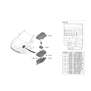 ฟิวส์และกล่องฟิวส์ใหม่สำหรับ IONIQ 6 รุ่น 1898009710 - Product Image 2