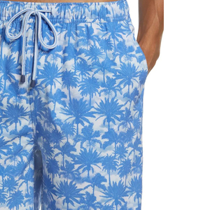 Short de bain pour homme à imprimé palmiers bleus, séchage rapide, avec cordon de serrage, décontracté - Product Image 5