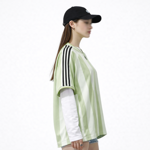 Jersey de Fútbol Americano a Rayas Oversize Unisex de Marca Personalizada de Lujo, Ropa Deportiva Informal, Jersey de Malla con Logotipo Personalizado, Fabricante OEM - Product Image 5