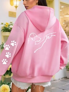 Sudaderas con Capucha Premium para Mujer, Estilo Urbano, Logotipo Personalizado, Tallas Grandes - Product Image 5