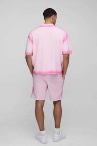 เสื้อยืดโอเวอร์ไซส์สีพื้นสำหรับผู้ชาย ผ้าคอตตอนผสม 100% คอกลม สไตล์ลำลอง สตรีทแวร์ ทรงปกติ แห้งเร็ว รับผลิตแบบสั่งทำพิเศษพร้อมติดแบรนด์ส่วนตัว - Product Image 5