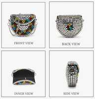 Bolso de mano con incrustaciones de metal, hecho a mano, de calidad premium, para mujeres, ideal para fiestas nocturnas, de proveedor indio, disponible a un precio competitivo.