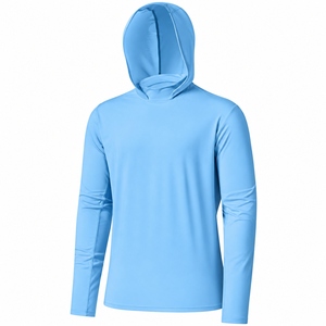 OEM ODM Printed UPF50 <b>Sun</b> Protection Men Fishing <b>Shirts</b> Waterproof Breathable Quick Drying With Hood Custom Bamboo Friendly - Product Image 5