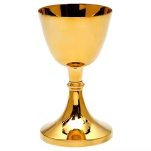 Cáliz de Metal Hecho a Mano para la Sagrada Comunión, Copa para Celebraciones Religiosas Cristianas - Product Image 3