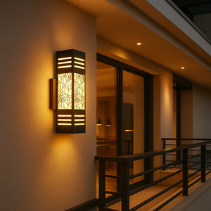 CM Decor Steel/inox Wall Lamps Japanese Style LED Wall Lamp Indoor Outdoor Waterproof <b>Light</b> for Home <b>Corridor</b> Staircase - Product Image 6