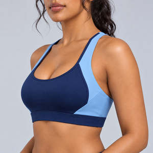 Sujetador deportivo sexy al por mayor, diseño y color personalizados, tops de gimnasio lisos, sujetador deportivo de alto impacto para mujer, sujetador de yoga para mujer - Product Image 4