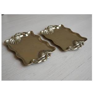 Bandeja Rectangular de Aleación de Aluminio Pulido de Alta Calidad, Acabado en Latón Antiguo, Plato para Servir, Metal para Comedor, Uso Multiusos - Product Image 6