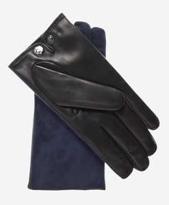 Gants en cuir longs jusqu'au poignet, non doublés, style uni, thermiques, pour l'hiver, usage quotidien, marron, noir - Product Image 3