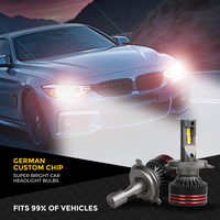 Phares LED ROADPOWER M8 Pro Max - Ampoules H1 12000 LM 6000K Installation Facile Feux de Route/Croisement Plug & Play Adaptation Universelle