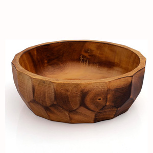 Gran oferta, cuenco de madera de Mango para patatas fritas de frutas, mesa de centro, encimera, cuenco para llaves, Ideal para cocina, sala de estar y decoración del hogar, vajilla - Product Image 1
