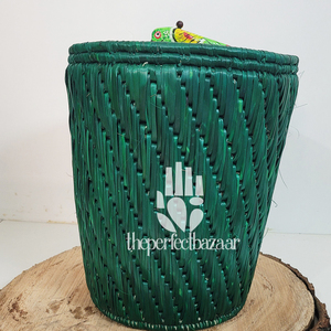 Maceta grande de hierba Munj, estilo rústico, tallada a mano, para plantas artificiales, estilo tradicional, para suelo. - Product Image 3