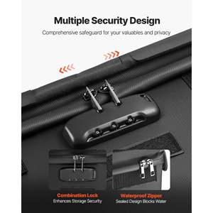 Portable <b>Fireproof</b> Document <b>Box</b> for Home Office Use 1832 Fahrenheit Heat Insulated Waterproof Lockable File Storage Organizer - Product Image 4