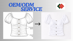 Factory Price Sustainable Casual <b>Collarless</b> Summer Crop Top <b>Women's</b> <b>Shirt</b> Customize Clothing Vietnam Manufacturer ODM OEM - Product Image 5