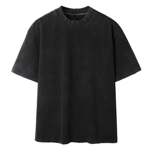 เสื้อยืดครอปผู้ชาย ผ้าฝ้าย 100% 220 GSM ล้างสีแบบแอซิด สตรีทแวร์ วินเทจ ทรงบ็อกซี่ พิมพ์ลายซิลค์สกรีน หนานุ่ม ทรงโอเวอร์ไซส์ - Product Image 3
