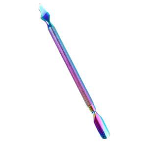 Pousse-cuticules professionnel en acier inoxydable pour manucure, pédicure, soin des ongles, nettoyage des cuticules, élimination des peaux mortes - Product Image 1